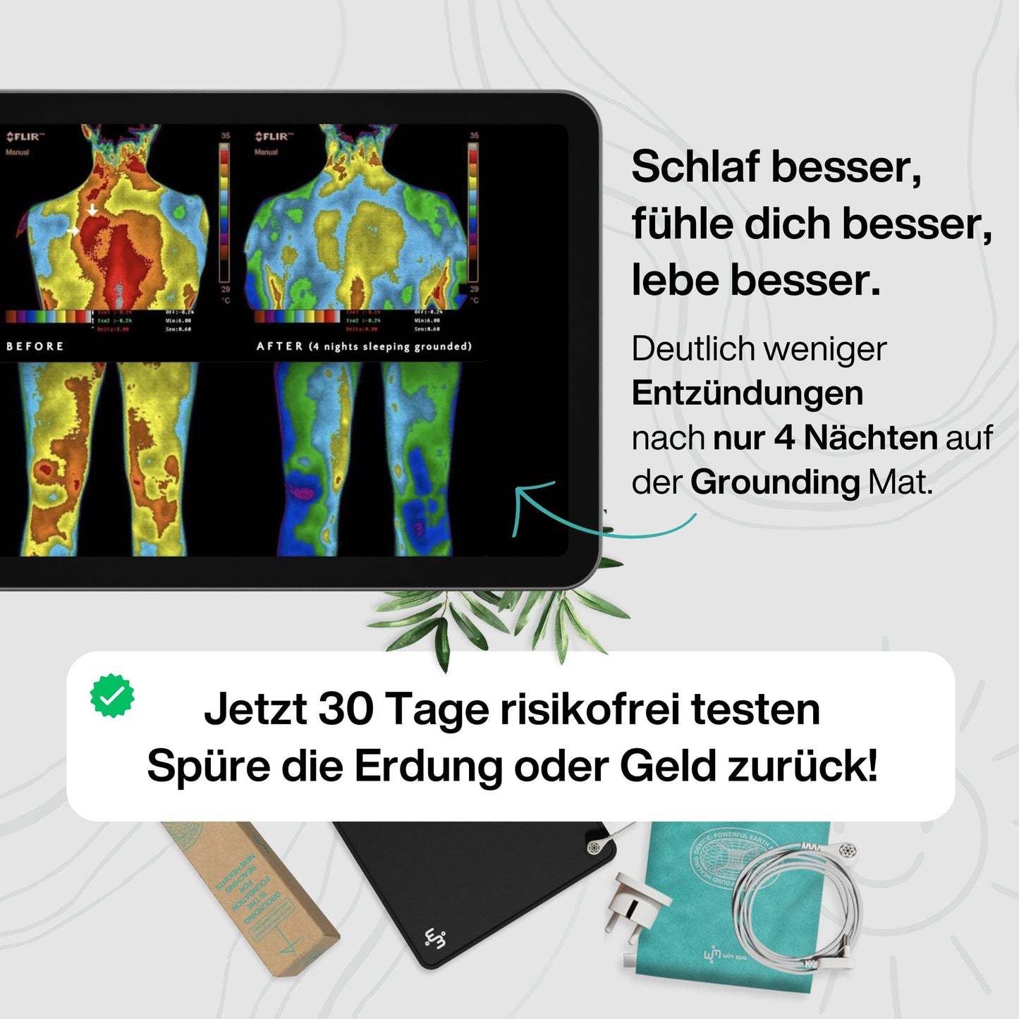 Universal Grounding Mat (choose size) - Wim Spa